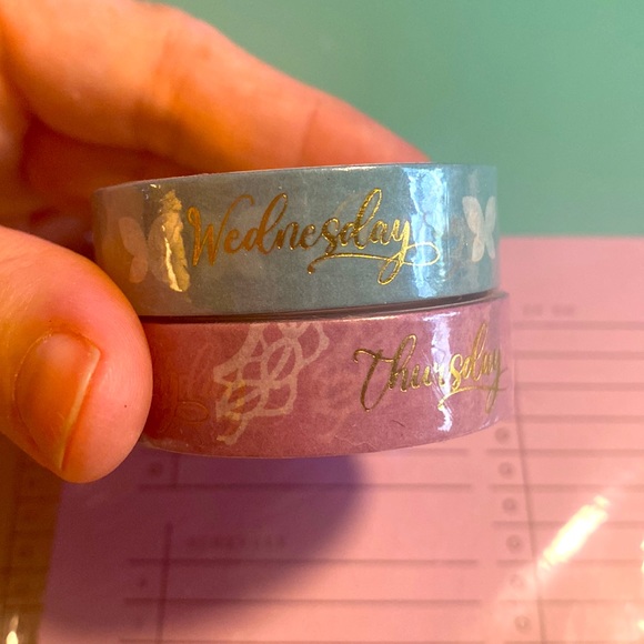 Washi tape, 2 note pads and glitter pen with refill - Picture 3 of 8